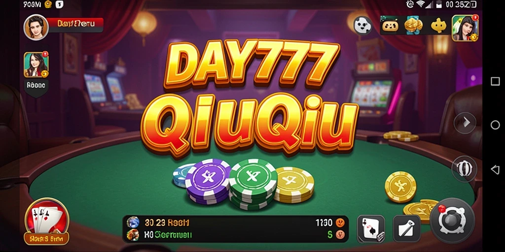 Tampilan seru gameplay QiuQiu di DAY777.