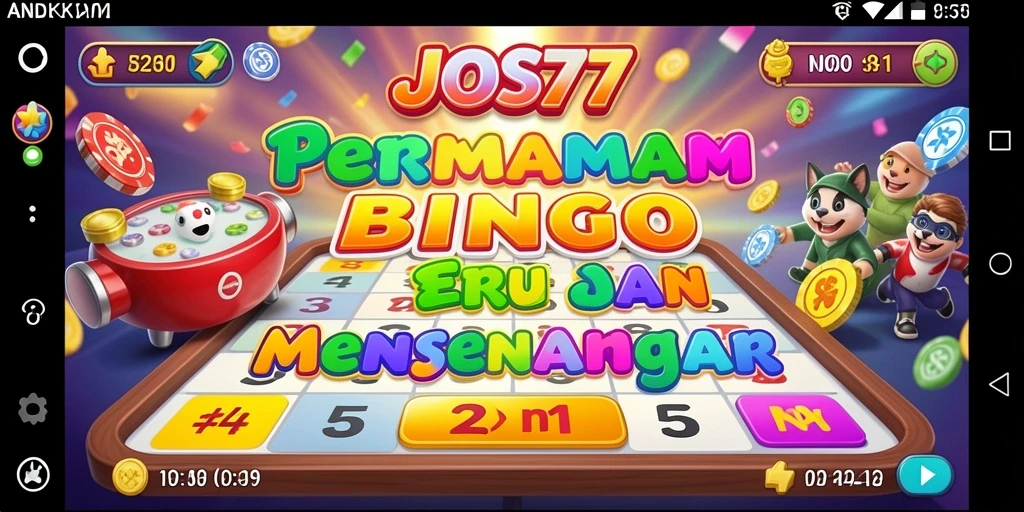 Tampilan aksi seru dalam permainan Bingo JOS77.
