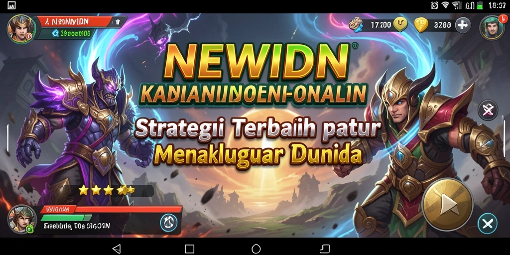 Tangkapan layar gameplay <strong>NEWIDN</strong> menunjukkan aksi strategi yang intens.