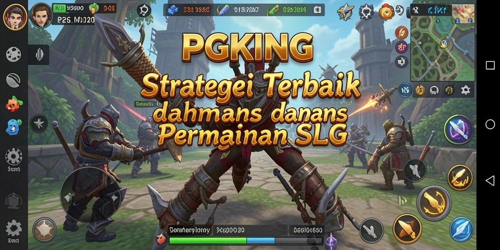 Screenshot PGKING menampilkan aksi seru dan pembangunan strategi SLG.