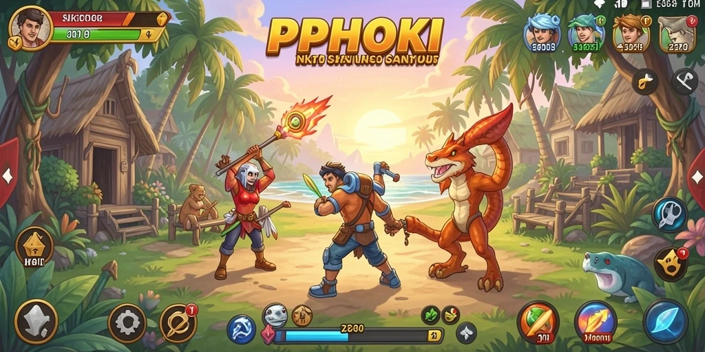 Screenshot PPHOKI menampilkan momen seru dalam permainan casual.