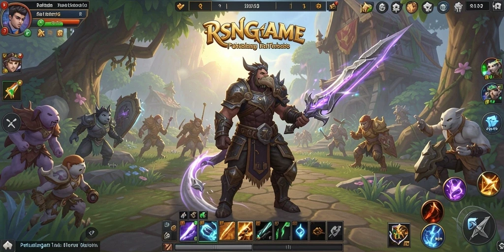 Screenshot RSNGAME menampilkan gameplay MMORPG yang mendebarkan dan pemandangan yang indah.