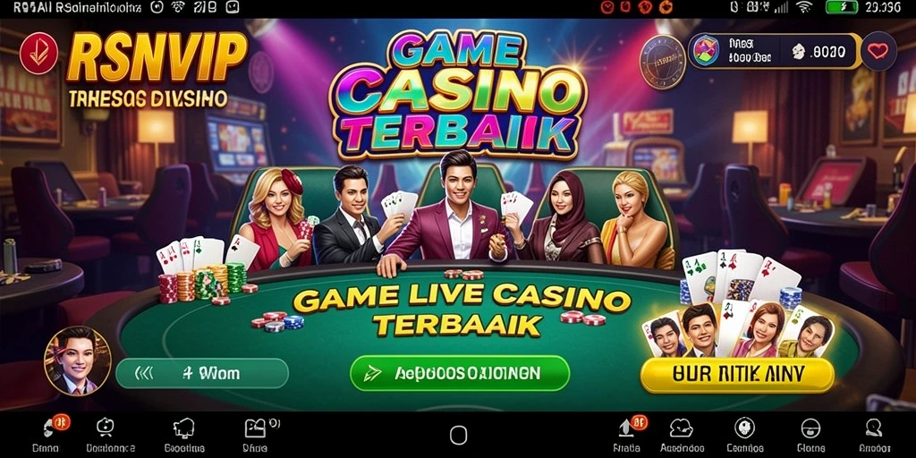 Tampilan menarik saat bermain Live Casino di RSNVIP.