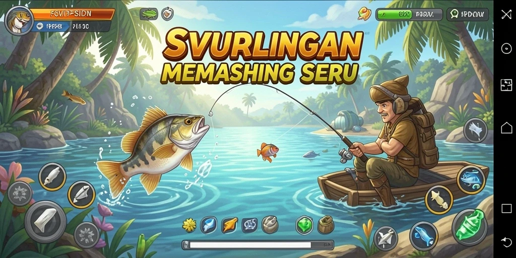 Tangkapan ikan besar di SVIPSIDN dengan grafis yang menawan.